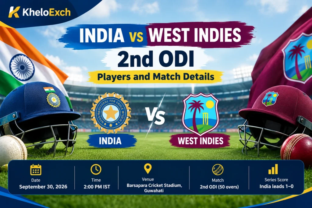 India vs West Indies 2nd ODI