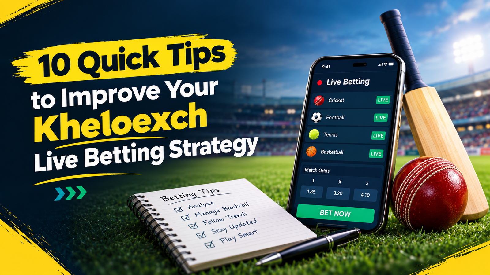 10 Quick Tips to Improve Your Kheloexch Live Betting Strategy